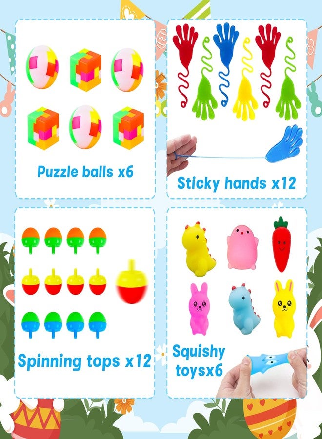 GOAUS Prefilled Easter Eggs with Toys 240 Pcs, 120 Eggs Truly Filled with 120 Small Toys, Pre-filled Easter Egg Hunt Stuffed Party Favors Basket Stuffers Prizes for Kids - Image 3